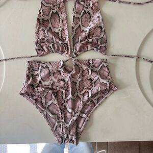 Snakeskin one piece